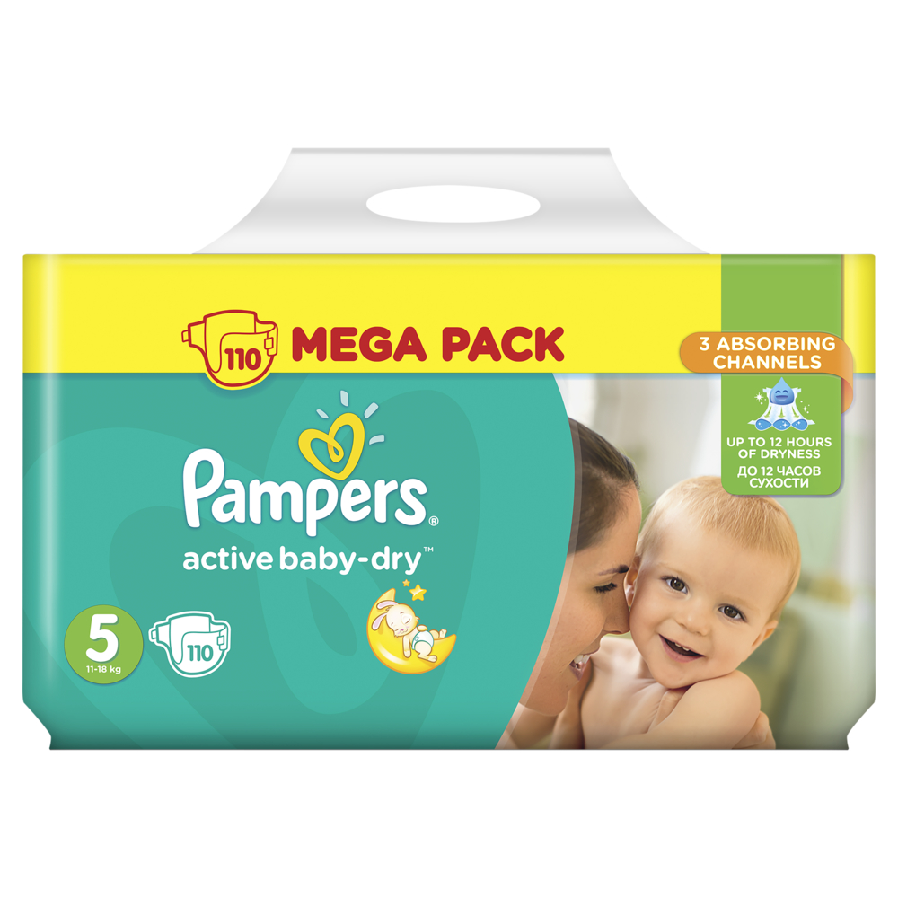 zapas pieluch pampers active baby dry 5