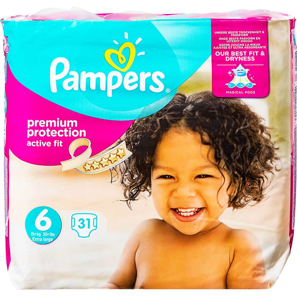 pampers premium protective active fit