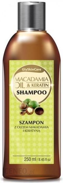 glyskincare szampon do włosów z olejkiem makadamia i keratyną