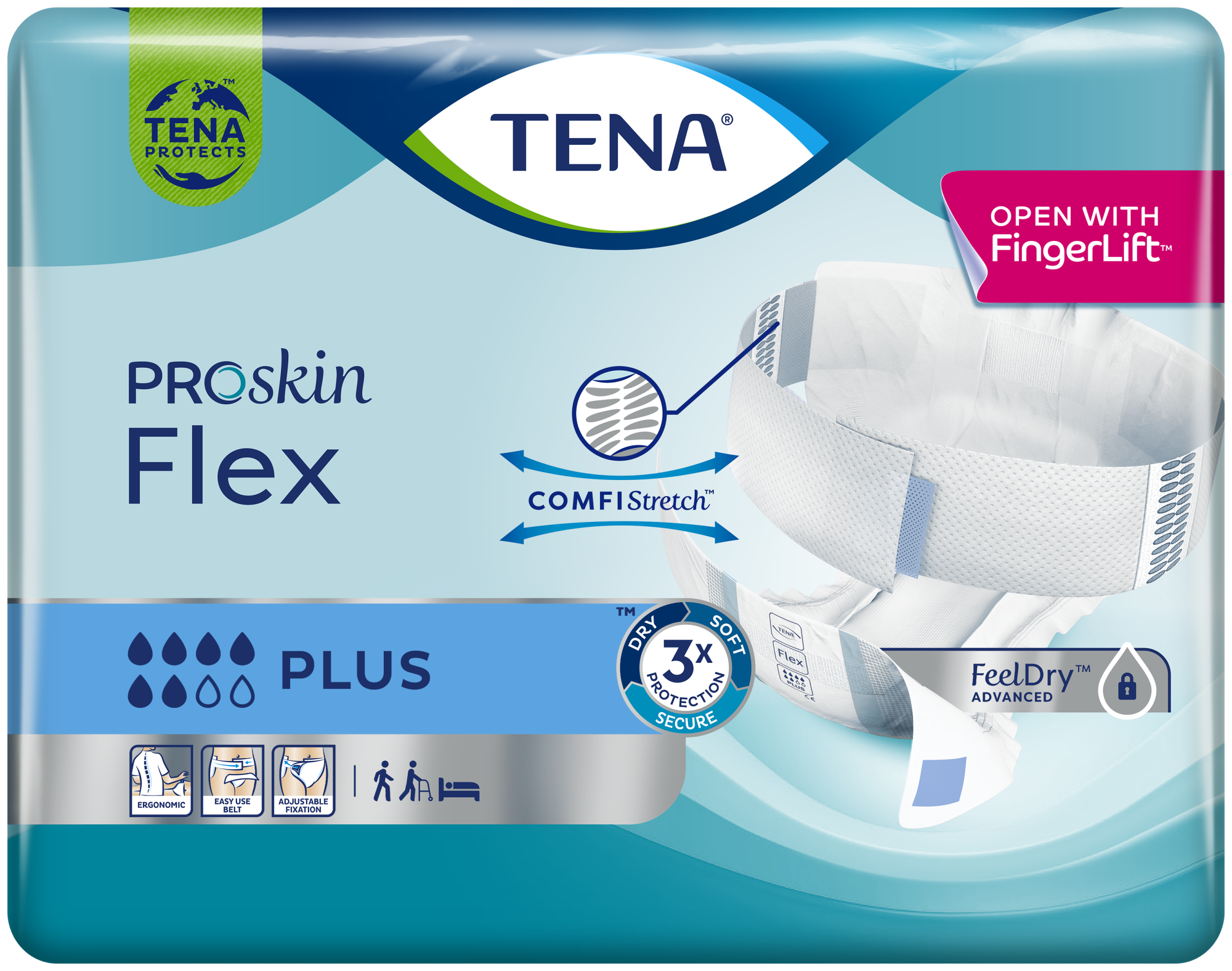 tena flex super large 30 szt pieluchomajtki