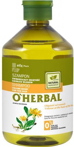 elfa oherbal szampon zwiększający objetość cienkich włosów 500ml sklad