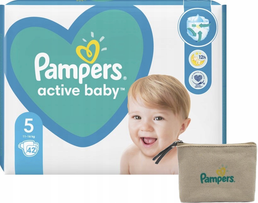 pamper active baby 5 42 szt