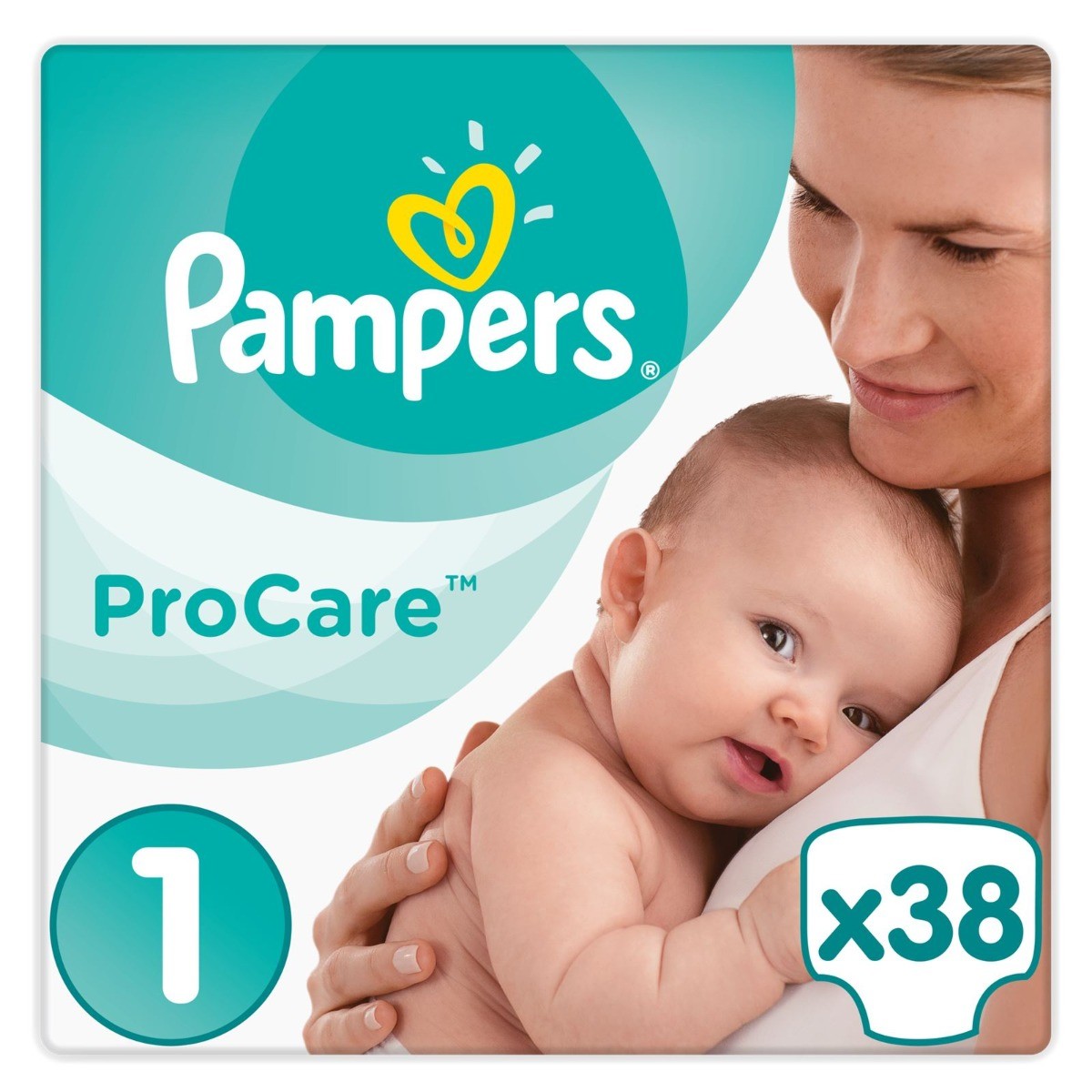 pampers procare 1 2-5 kg x 38 szt