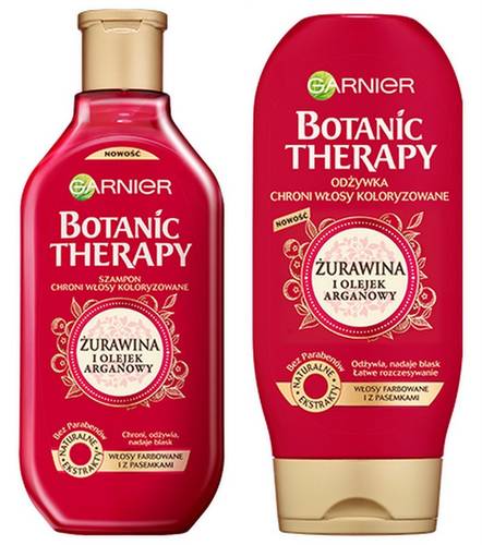 garnier botanic therapy do włosów farbowanych żurawina i olejek arganowy