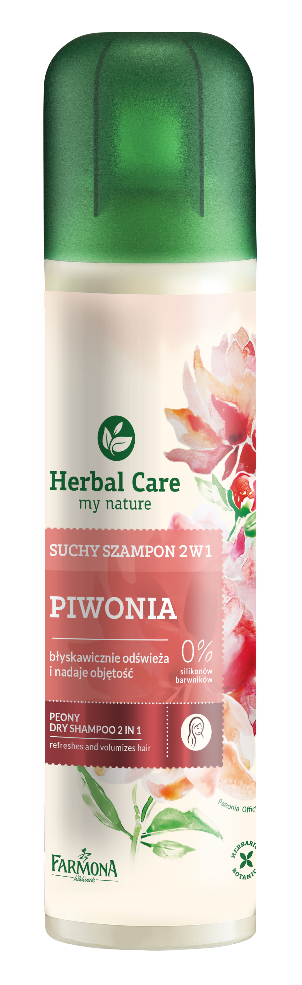 suchy szampon herbal care piwonia
