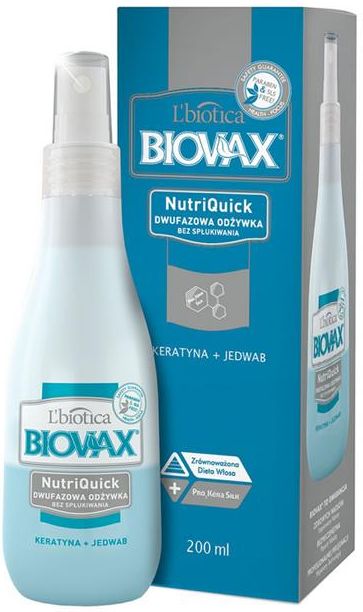 lbiotica biovax nutriquick odżywka do włosów arganowa