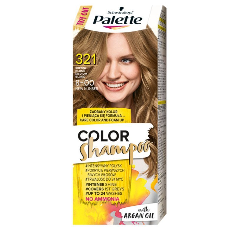 schwarzkopf palette color shampoo szampon koloryzujący do 24 myć blond