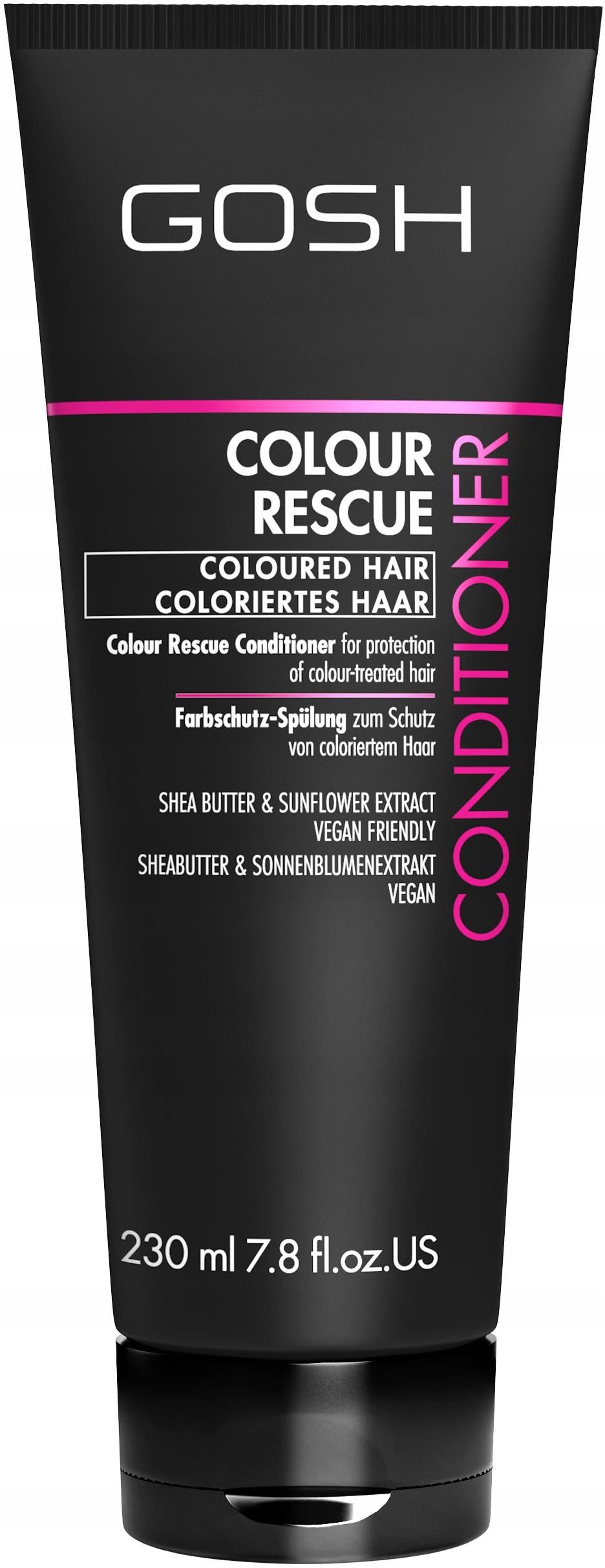 gosh colour rescue conditioner odżywka do włosów farbowanych