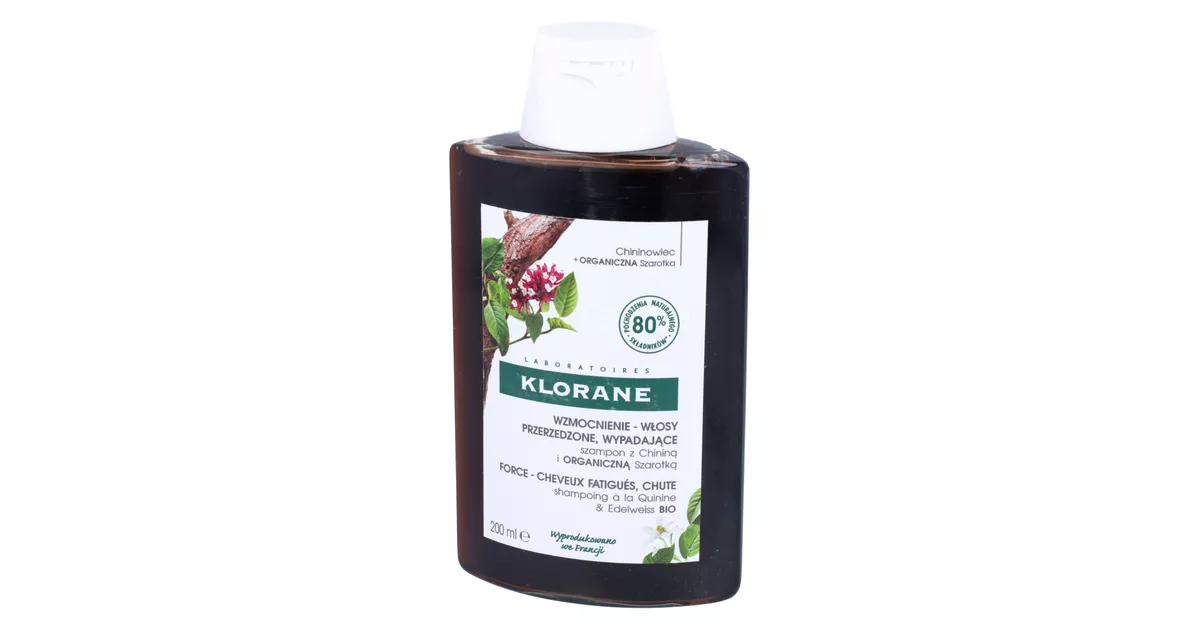 klorane szampon na bazie chininy opinie