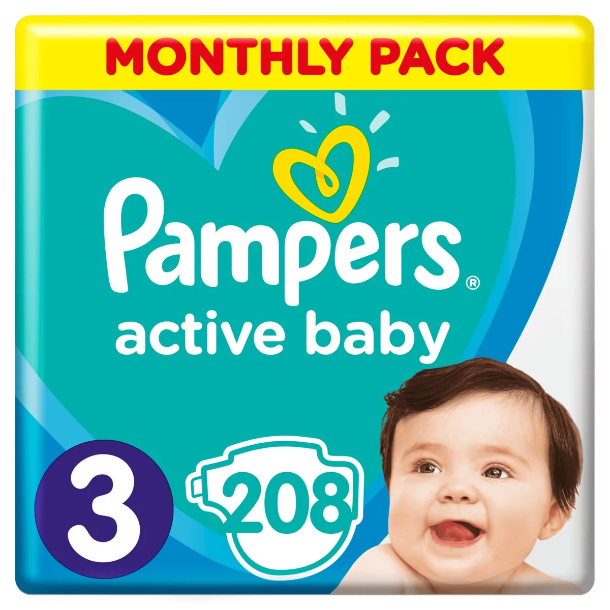 pampers active baby 3 zapas 208