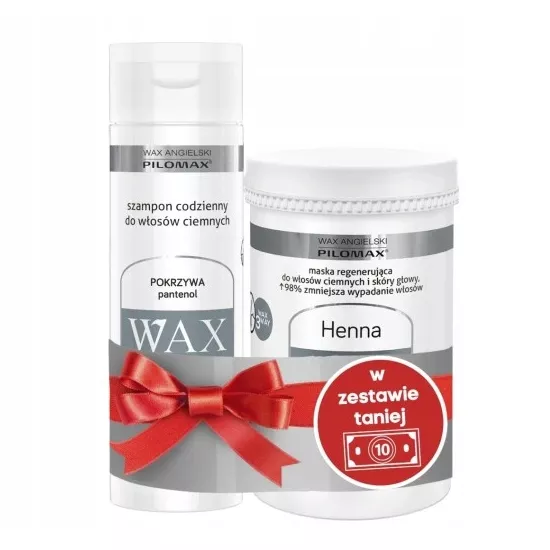 pilomax wax daily szampon z pantenolem do włosów ciemnych 200ml