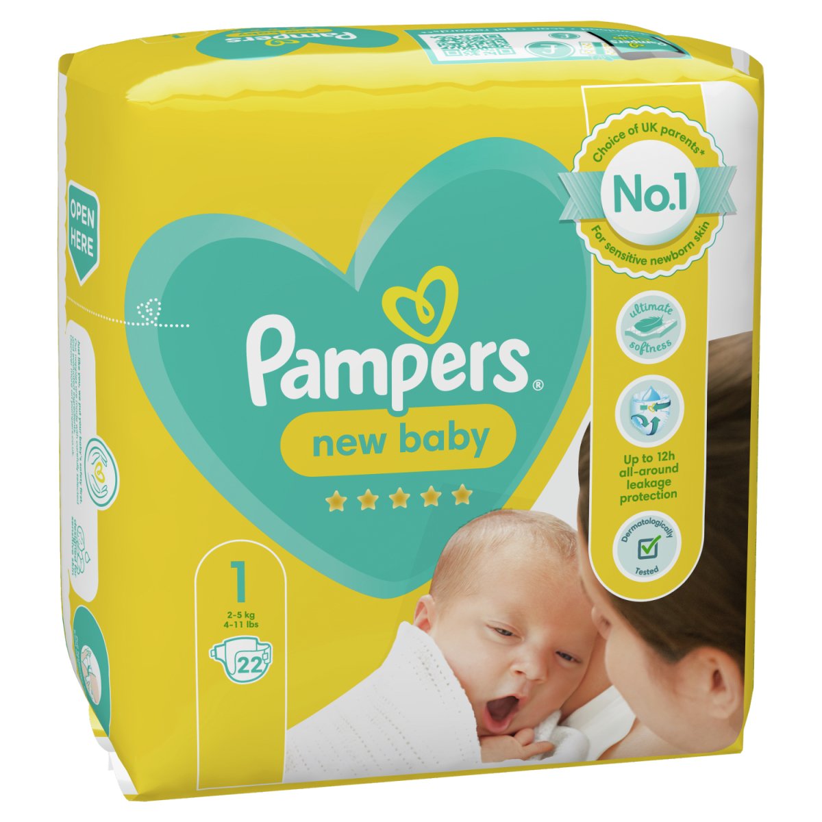 pampers new baby size 1 box