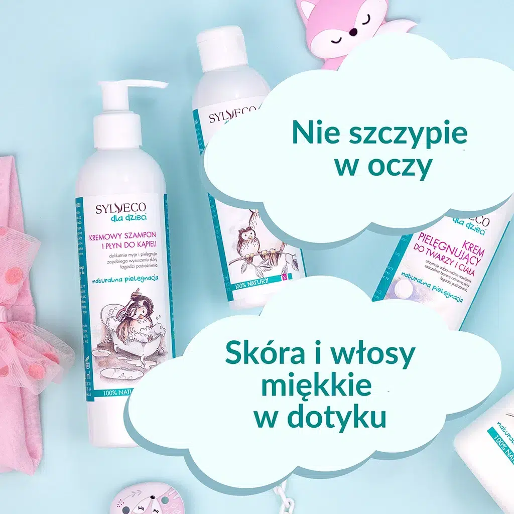 sylveco dla dzieci szampon i płyn do kąpieli krem