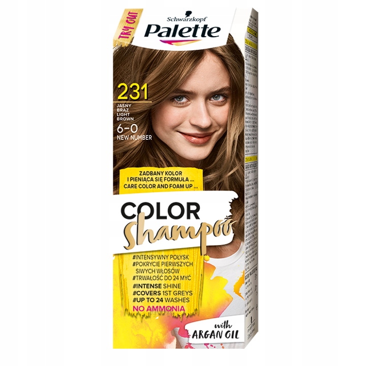 szampon koloryzujący palette odcienie
