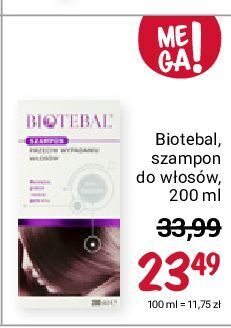 biotebal szampon przeciw wypadaniu włosów rossmann