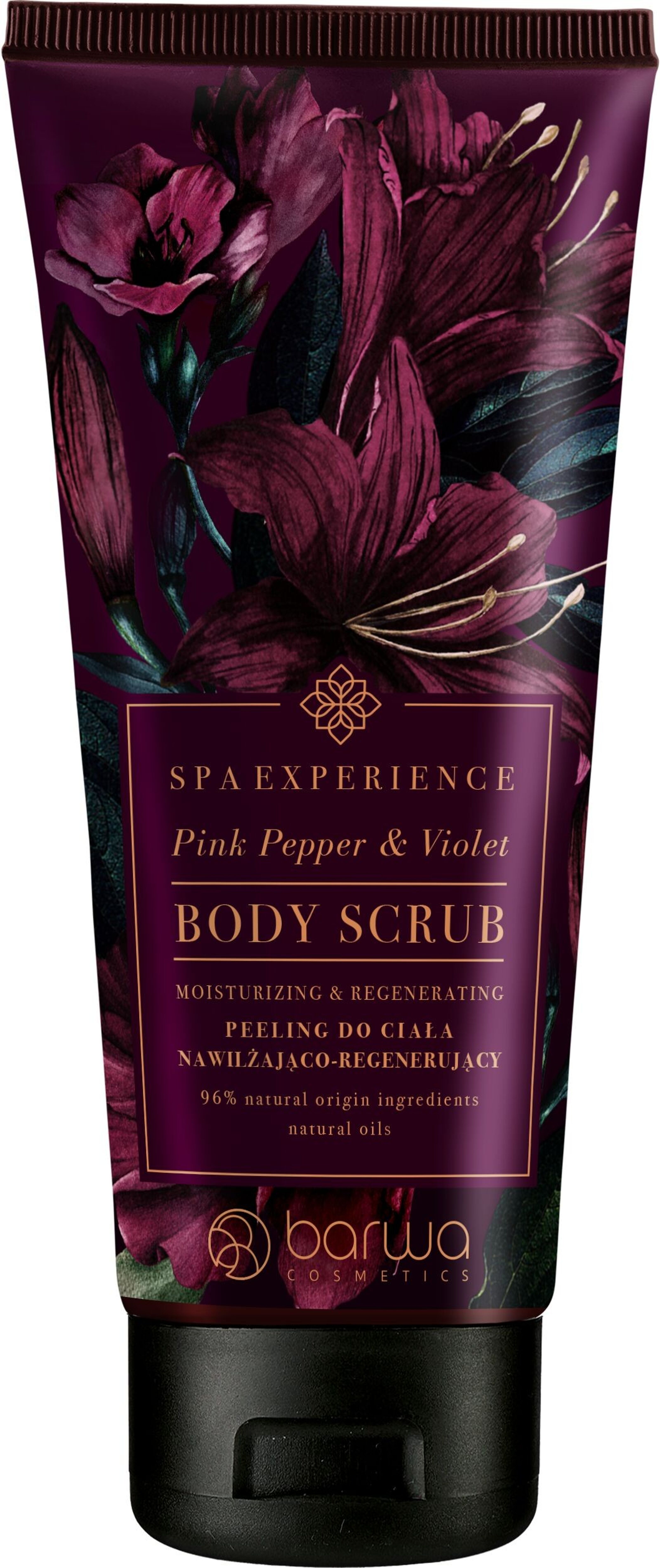 nspa pampering pink pepper and vanilla sugar scrub