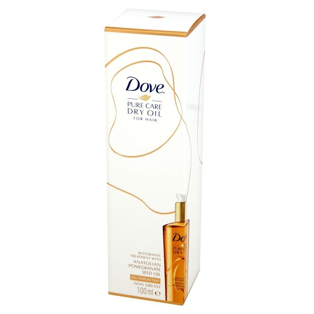 lekki olejek do włosów dojrzałych dove pure care dry oil