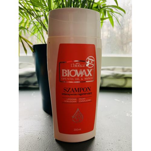 biovax szampon do włosów intensywnie regenerujący opuncja i mango 200ml