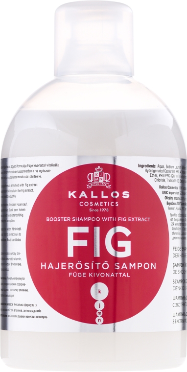wzmacniający szampon do włosów z wyciągiem z fig