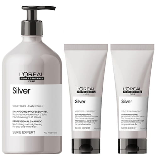 loreal professionnel silver szampon do włosów rozjaśnianych siwych klik