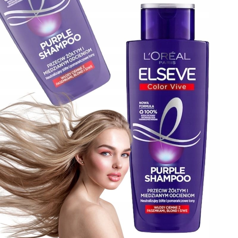loreal fioletowy szampon acai