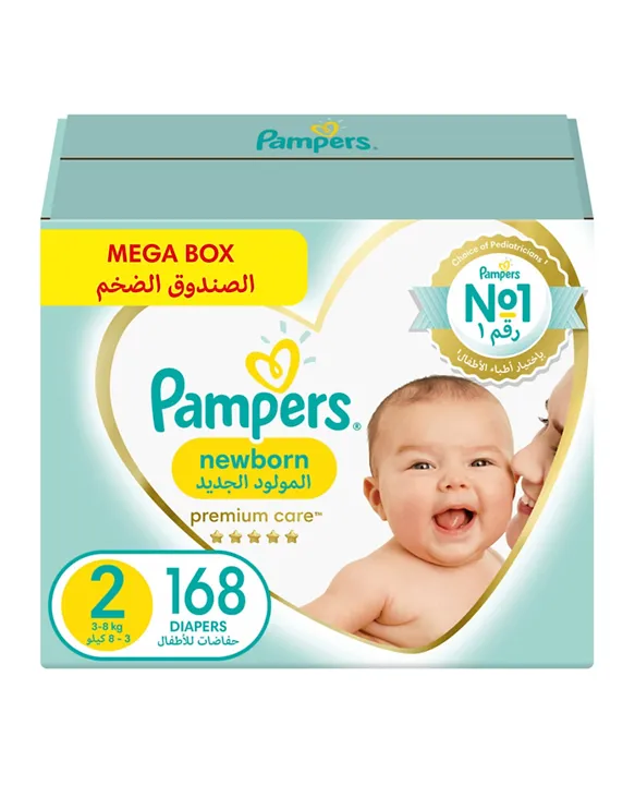 pampers mega box size 2