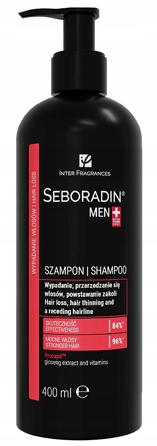 seboradin men szampon przeciw wypadaniu włosów zapach