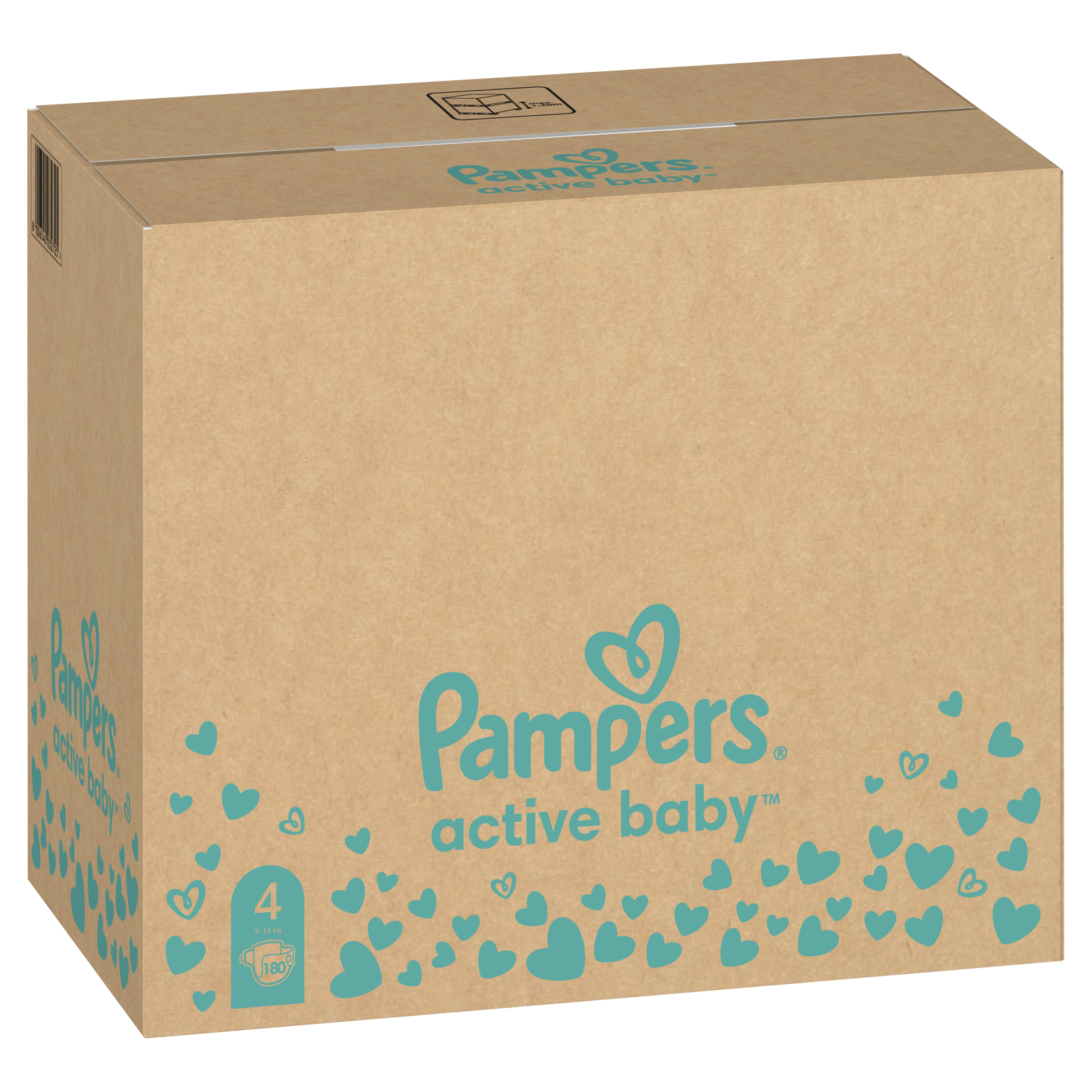 pampers active dry 4 opakowania