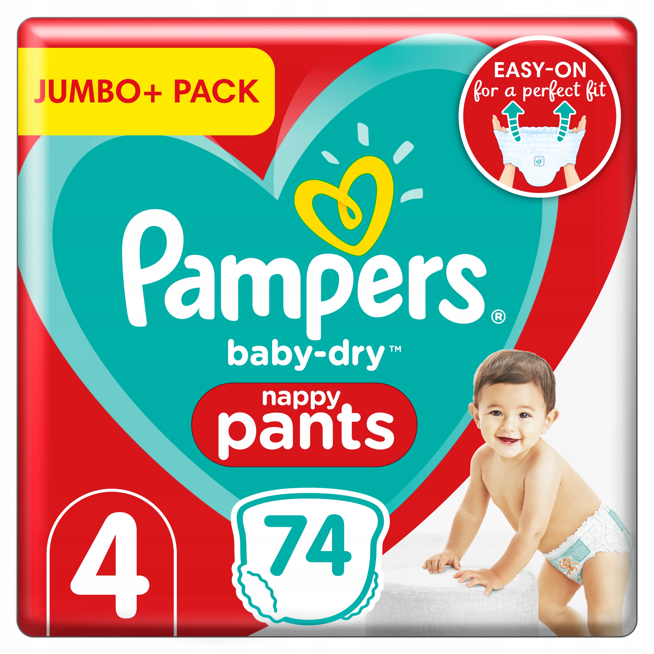 pampers active dry 4 74szt