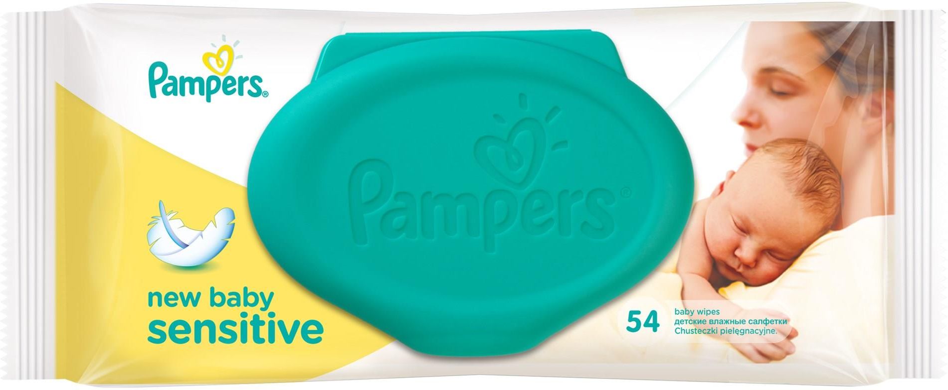 pampers new baby chusteczki nawilżane sensitive 54 sztuki