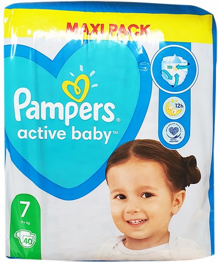 pampers active baby niebieski