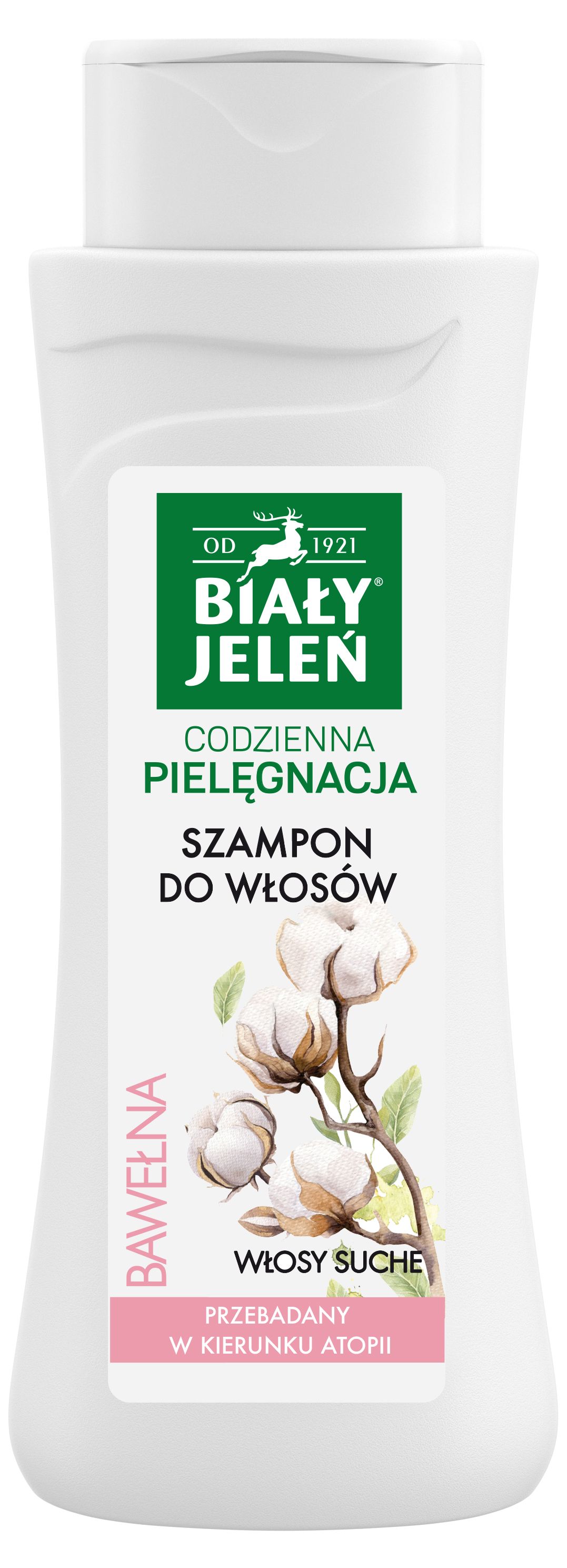 biały jeleń szampon bawełną