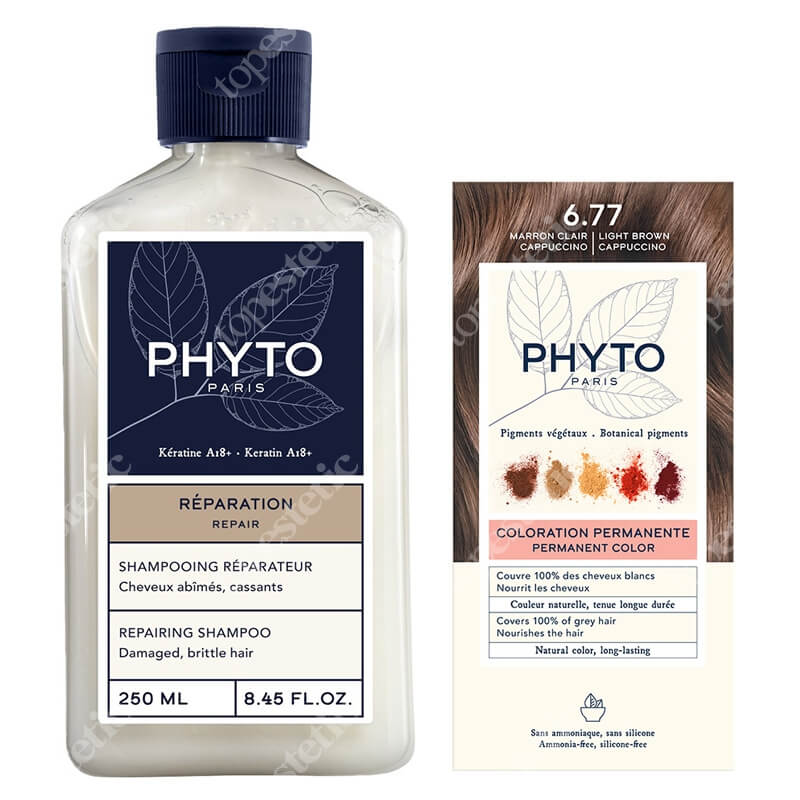 phyto szampon do włosów zniszczonych odbudowujący