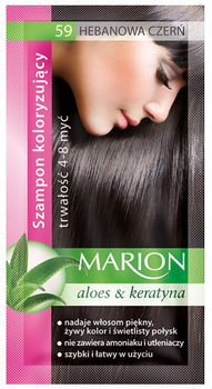 59 marion szampon koloryzujący hebanowa czerń efekt