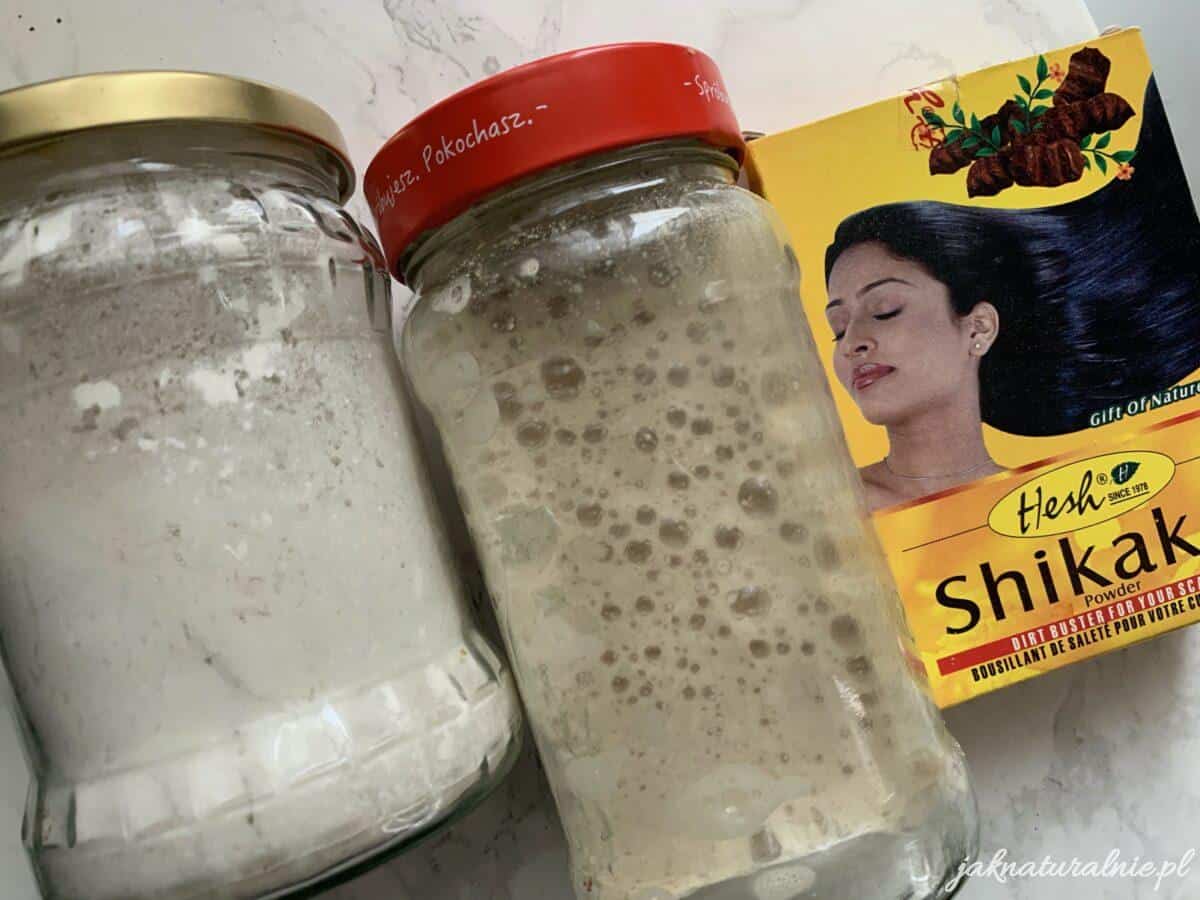 domowy szampon do włosów z mąki żytniej