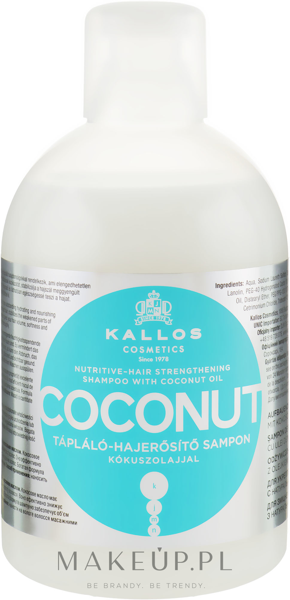 szampon wzmacniający z ekstraktem z oleju kokosowego