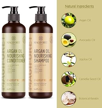 zestaw organic oils włosy argan szampon