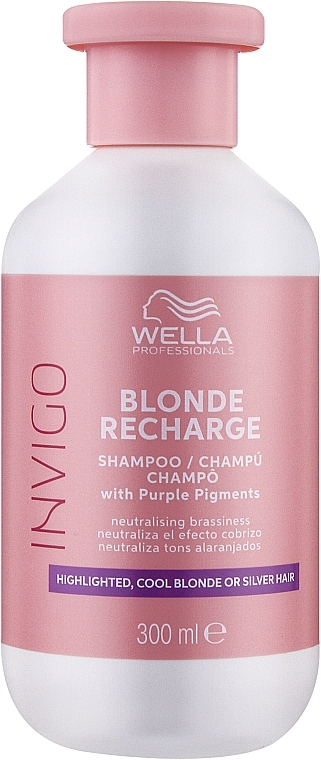 fioletowy szampon wella do blond włosów