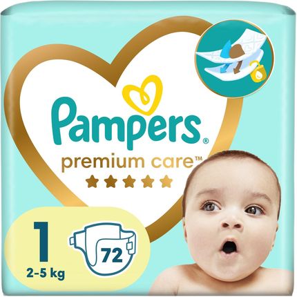 pampers pieluszki premium care 1 2-5kg 22 szt new