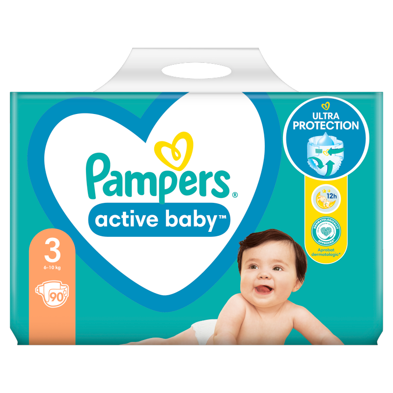 pampers active baby 4 90 szt