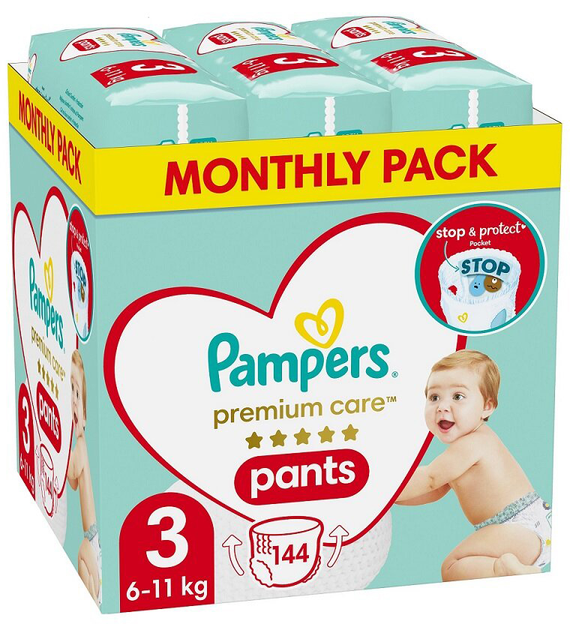 po ile są pampersy pampers duża paczka 144