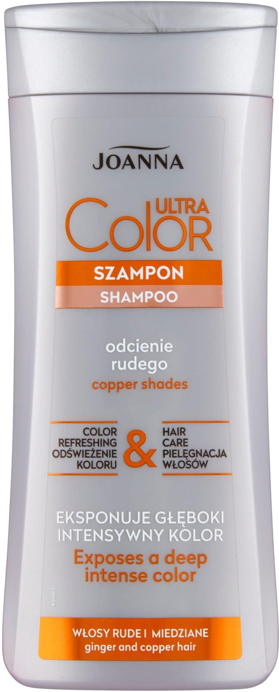 szampon joanna ultra color system na rudy odcien