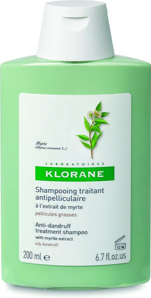 klorane szampon przeciwłupieżowy łupież tlusty na bazie wyciągu z mirtu
