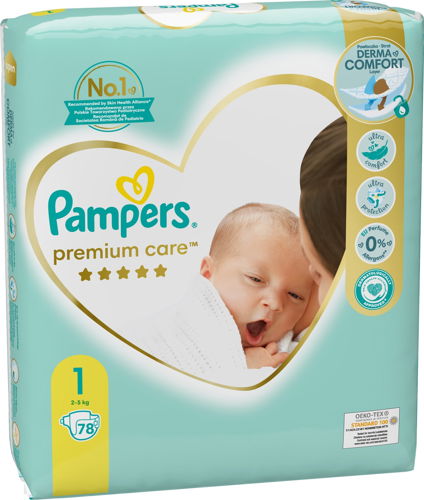 pampers premium care size 1 cena