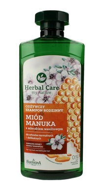 herbal care odżywczy szampon rodzinny miód manuka