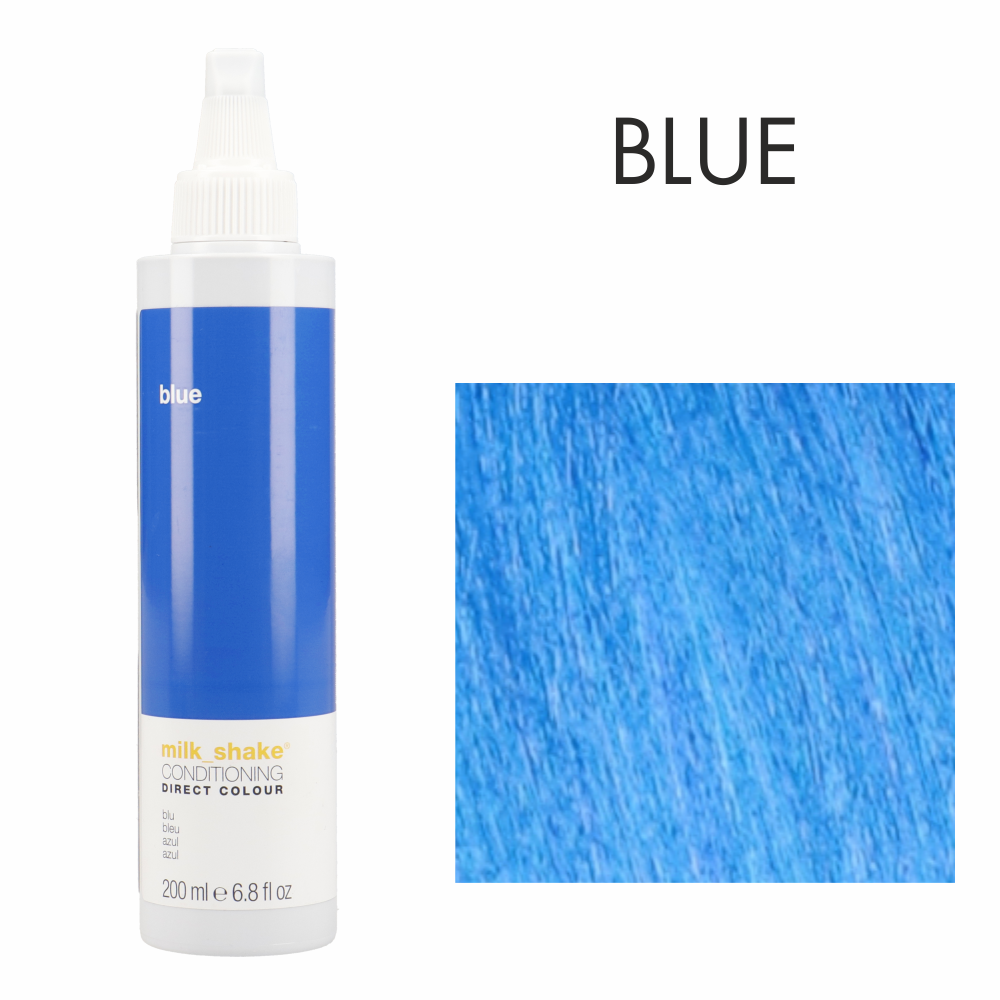 odżywka do włosów w dużej niebieskiej butelce