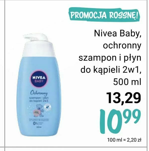 rossmann szampon.i plyn do kapieli nivea baby