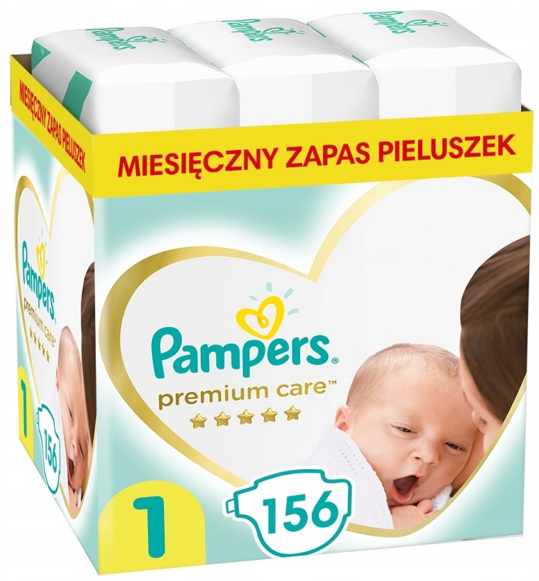 pampers premium care pieluchy 1 newborn 156szt