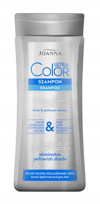 niebieski szampon do siwych włosów