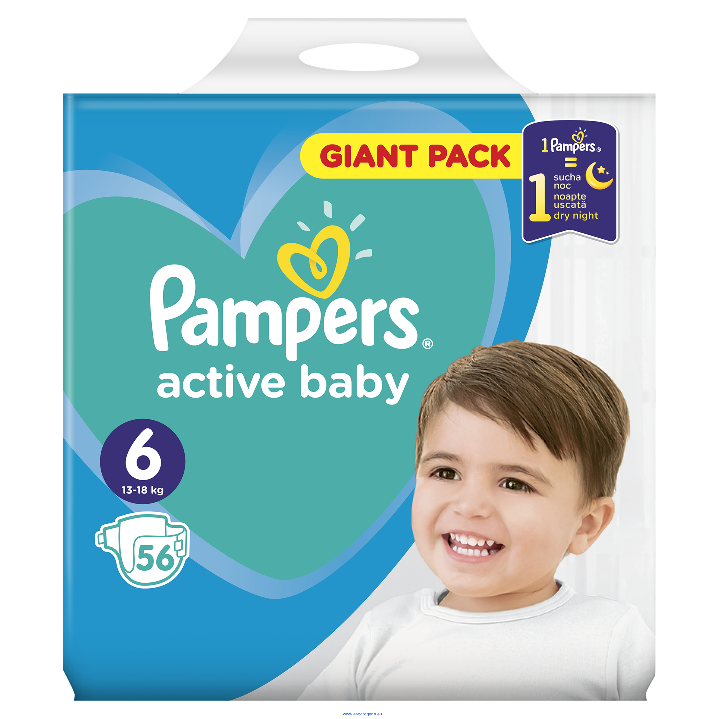 pampers active baby dry 6 cena